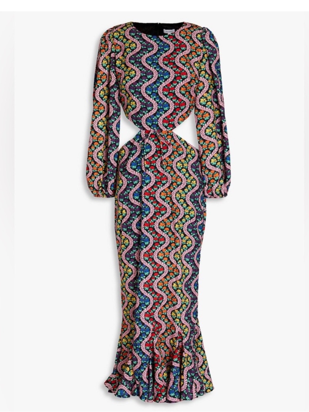 Rhode Chiara Dress Cut Out Midi Love is a Rainbow 0